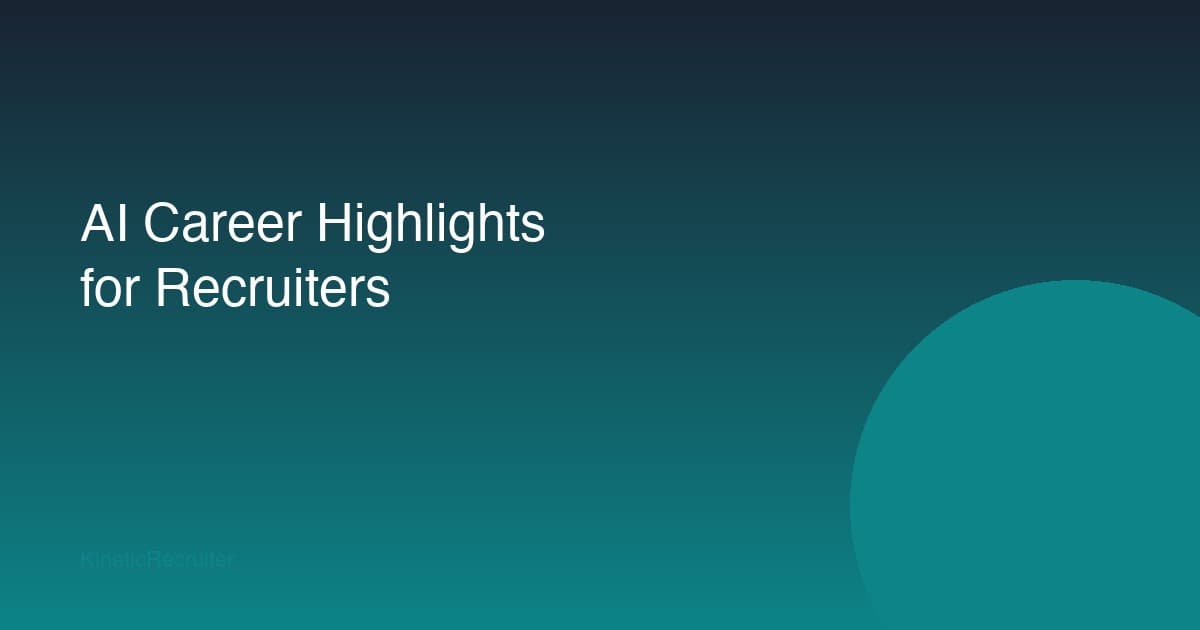 AI Career Highlights: How Automated Resume Summaries Save Recruiters 10 Hours a Week