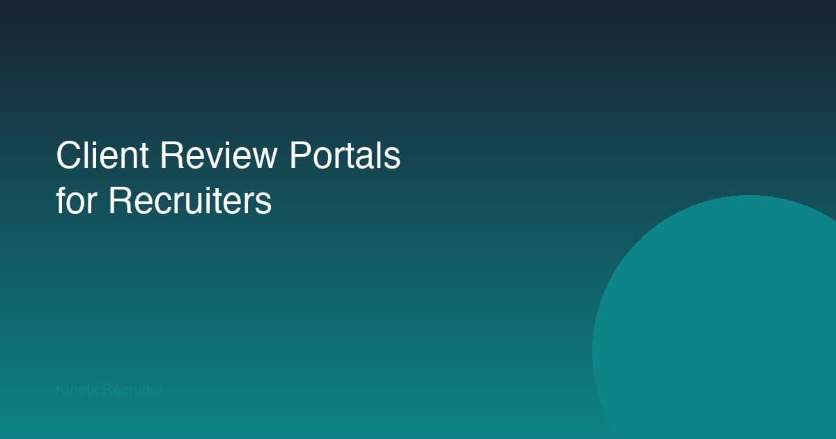 Client Review Portals: Why Your Hiring Managers Hate Email Submissions