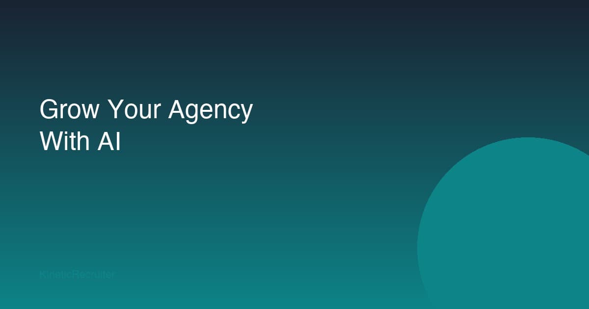 How to Grow Your Recruitment Agency in 2026: The AI Playbook